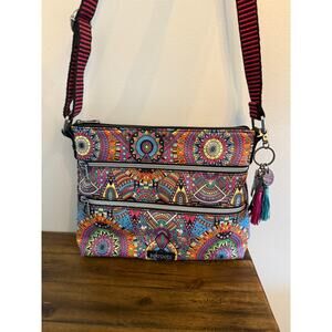 Sak Roots Rainbow Wanderlust Crossbody Bag with Adjustable Strap